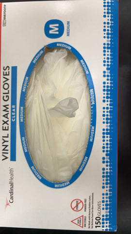 Clear Vinyl gloves, 150pcs/box, Small, Medium, Large