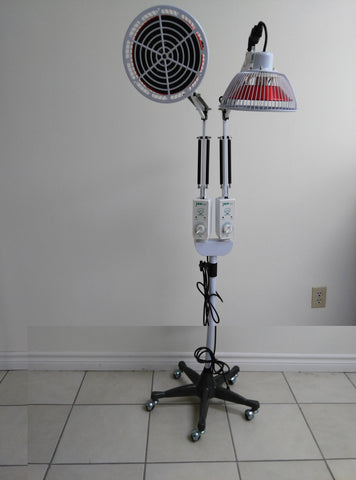 TDP Lamp, Cast Iron Base, Double Large Head with Manual Timer, Exchangable Head