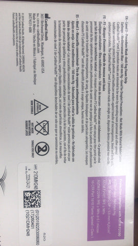 1. Cardinal Health ASTM Level 3 Procedure Face Mask with Anti-Fog Form Strip 50pcs/box